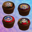 Muffinaufleger Cupcakes Muffins Halloween Zuckerpapier...