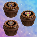 Muffinaufleger Cupcakes Muffins Halloween Zuckerpapier Totenkopf Dia de los Muertos (Tag der Toten) HW21