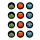 Muffinaufleger Cupcakes Muffins Halloween Party Feier Zuckerpapier Smileys HW22