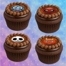 Muffinaufleger Cupcakes Muffins Halloween Party Feier Zuckerpapier Smileys HW23