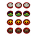 Muffinaufleger Cupcakes Muffins Halloween Party Feier Zuckerpapier Smileys HW24