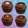Muffinaufleger Cupcakes Muffins Halloween Party Feier Zuckerpapier Smileys HW24