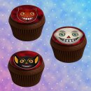 Muffinaufleger Cupcakes Muffins Halloween Zuckerpapier...