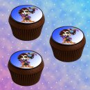 Muffinaufleger Cupcakes Muffins Halloween Zuckerpapier...