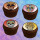 Muffinaufleger Cupcakes Muffins Halloween Zuckerpapier Totenkopf Dia de los Muertos (Tag der Toten) HW29