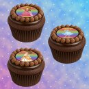Muffinaufleger Cupcakes Muffins Zuckerpapier Kindergeburtstag Fantasy Prinzessin FT10