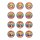 Muffinaufleger Cupcakes Muffins Kindergeburtstag Tiere Affen AF01 (Zuckerpapier)