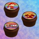 Muffinaufleger Cupcakes Muffins Kindergeburtstag...