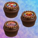 Muffinaufleger Cupcakes Muffins Kindergeburtstag Feuerwehr F01 (Zuckerpapier)