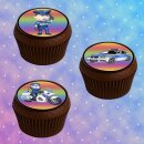 Muffinaufleger Cupcakes Muffins Kindergeburtstag Polizei...
