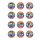 Muffinaufleger Cupcakes Muffins Kindergeburtstag Polizei Polizist P01 (Zuckerpapier)
