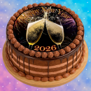 Tortenaufleger Fototorte Tortenbild Rund 20 cm Ø Silvester SI01