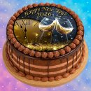 Tortenaufleger Fototorte Tortenbild Rund 20 cm Ø Silvester SI03