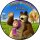 Tortenaufleger Fototorte Tortenbild Kindergeburtstag Mascha und der Bär MB01 (Zuckerpapier)