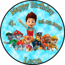 Kopie von Tortenaufleger Fototorte Tortenbild Kindergeburtstag Paw Patrol PP02 (Zuckerpapier)