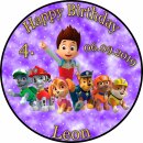 Kopie von Tortenaufleger Fototorte Tortenbild Kindergeburtstag Paw Patrol PP02 (Zuckerpapier)