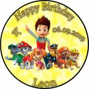 Kopie von Tortenaufleger Fototorte Tortenbild Kindergeburtstag Paw Patrol PP02 (Zuckerpapier)