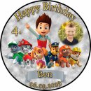 Kopie von Tortenaufleger Fototorte Tortenbild Kindergeburtstag Paw Patrol PP02 (Zuckerpapier)