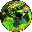 Tortenaufleger Fototorte Tortenbild Kindergeburtstag Ninjago NJ03 (Zuckerpapier)
