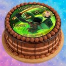 Tortenaufleger Fototorte Tortenbild Kindergeburtstag Ninjago NJ03 (Zuckerpapier) Rund 14 cm Ø ohne Foto