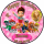 Kopie von Tortenaufleger Fototorte Tortenbild Kindergeburtstag Paw Patrol PP02 (Zuckerpapier) Rund 20 cm Ø mit Banner & Foto Pink