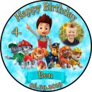 Tortenaufleger Fototorte Tortenbild Kindergeburtstag Paw...
