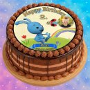 Tortenaufleger Fototorte Tortenbild Kindergeburtstag Kikaninchen KI01 (Zuckerpapier)