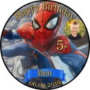 Tortenaufleger Fototorte Tortenbild Kindergeburtstag Spiderman SP01 (Zuckerpapier)