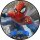 Tortenaufleger Fototorte Tortenbild Kindergeburtstag Spiderman SP01 (Zuckerpapier) Rund 20 cm Ø ohne Foto