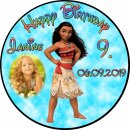 Tortenaufleger Fototorte Tortenbild Kindergeburtstag Vaiana VA01 (Zuckerpapier)