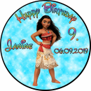 Tortenaufleger Fototorte Tortenbild Kindergeburtstag Vaiana VA01 (Zuckerpapier)