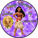 Tortenaufleger Fototorte Tortenbild Kindergeburtstag Vaiana VA01 (Zuckerpapier)