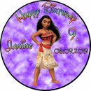 Tortenaufleger Fototorte Tortenbild Kindergeburtstag Vaiana VA01 (Zuckerpapier)
