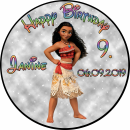 Tortenaufleger Fototorte Tortenbild Kindergeburtstag Vaiana VA01 (Zuckerpapier)