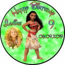 Tortenaufleger Fototorte Tortenbild Kindergeburtstag Vaiana VA01 (Zuckerpapier)