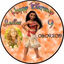 Tortenaufleger Fototorte Tortenbild Kindergeburtstag Vaiana VA01 (Zuckerpapier)