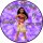 Tortenaufleger Fototorte Tortenbild Kindergeburtstag Vaiana VA01 (Zuckerpapier) Rund 14 cm Ø ohne Foto Violett