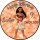 Tortenaufleger Fototorte Tortenbild Kindergeburtstag Vaiana VA01 (Zuckerpapier) Rund 20 cm Ø ohne Foto Orange