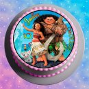 Tortenaufleger Fototorte Tortenbild Kindergeburtstag Vaiana VA04 (Zuckerpapier)
