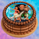 Tortenaufleger Fototorte Tortenbild Kindergeburtstag Vaiana VA04 (Zuckerpapier)