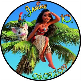 Tortenaufleger Fototorte Tortenbild Kindergeburtstag Vaiana VA05 (Zuckerpapier)