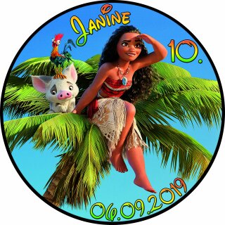 Tortenaufleger Fototorte Tortenbild Kindergeburtstag Vaiana VA05 (Zuckerpapier)