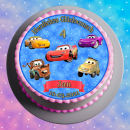 Tortenaufleger Fototorte Tortenbild Kindergeburtstag Disney Pixar Cars C01 (Zuckerpapier)