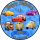 Tortenaufleger Fototorte Tortenbild Kindergeburtstag Disney Pixar Cars C01 (Zuckerpapier) Rund 20 cm Ø mit Foto