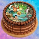 Tortenaufleger Fototorte Tortenbild Kindergeburtstag Das Dschungelbuch DD01 (Zuckerpapier) Rund 20 cm Ø ohne Foto