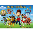 Tortenaufleger Fototorte Tortenbild Kindergeburtstag Paw Patrol PP03 (Zuckerpapier)