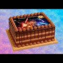 Tortenaufleger Fototorte Tortenbild Kindergeburtstag Star Wars SW02 (Zuckerpapier)