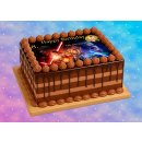 Tortenaufleger Fototorte Tortenbild Kindergeburtstag Star Wars SW02 (Zuckerpapier)