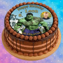 Tortenaufleger Fototorte Tortenbild Kindergeburtstag Hulk HU01 (Zuckerpapier)