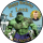 Tortenaufleger Fototorte Tortenbild Kindergeburtstag Hulk HU01 (Zuckerpapier) Rund 20 cm Ø mit Foto